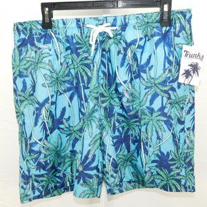 Trunks Palm Tree Print Sano Swim Shorts NWT